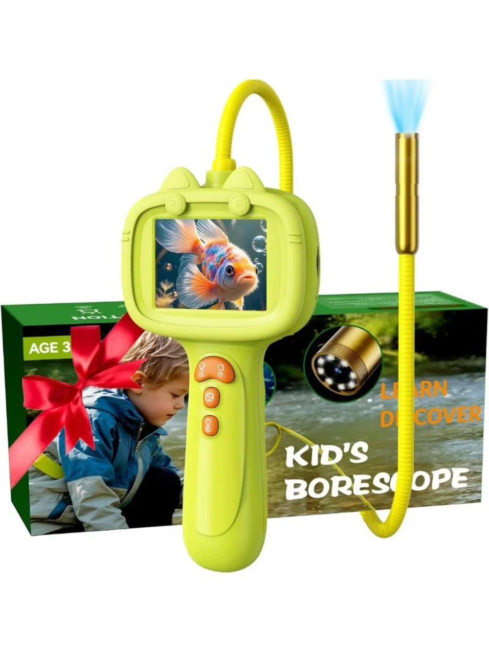 STEM Borescope Camera with Light | Educational Toy for Kids 3-10 | Outdoor